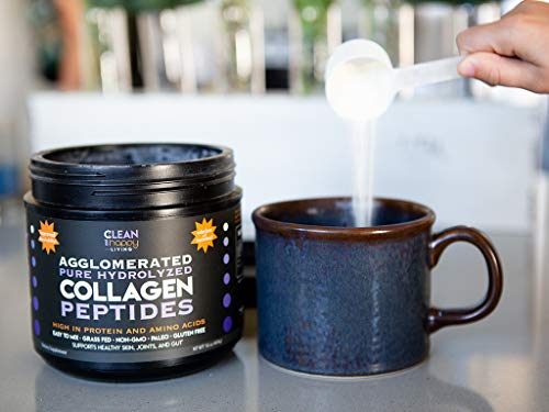 Agglomerated Pure Hydrolyzed Collagen Peptides High In Protein And Amino Acids Easy To Mix Grass-Fed Pasture Raised #TOP2