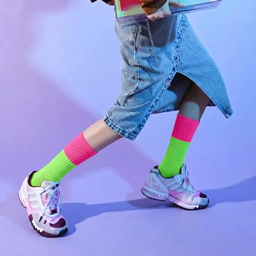 Image of Gvhntk Slouch Socks Women 80s 90s Scrunch Socks Extra Long Slouchy Sock Knee High Sock