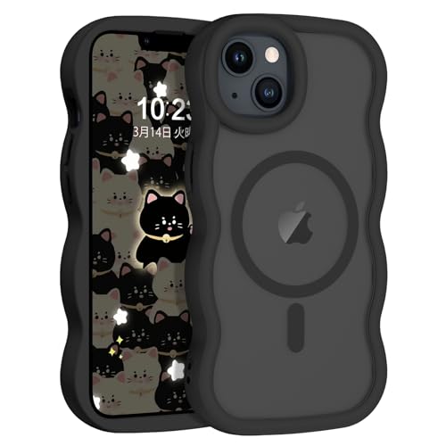 DOMAVER iPhone 14 P[X iPhone 13 P[X MagsafeΉ   EF[u Xgbvz[t wh~ ϏՌ phone14P[X ACtH13P[X 6.1C` ubN