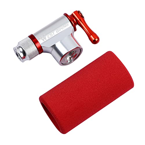 Sosoport De Aire Unidad Compresor Batería Inflable Portátil Refrigeradores Auto Inflador De Cilindro para Bicicleta Silver Aleación De Aluminio