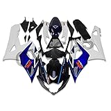 OWCAS US Stock Motorcycle Injection Mold ABS Fairings Kit Fit for K5 2005 2006 GSXR 1000 Bodywork New Aftermarket Fairings Kit Blue White