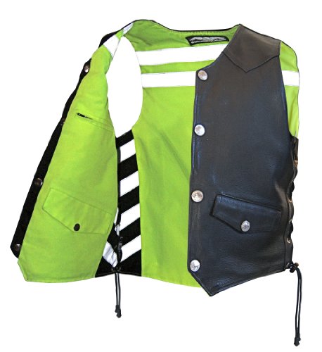 Missing Link Men's G2 D.o.c. Reversible Safety Vest (Black/Hiviz Green, Small) #TOP2