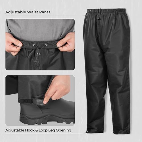 image for KastKing AquaLite Waterproof Rain Suit for Men and Women, Loose Fit, L
