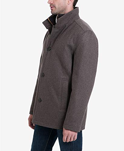 Image of LONDON FOG mens Wool Blend Car Coat With Bib