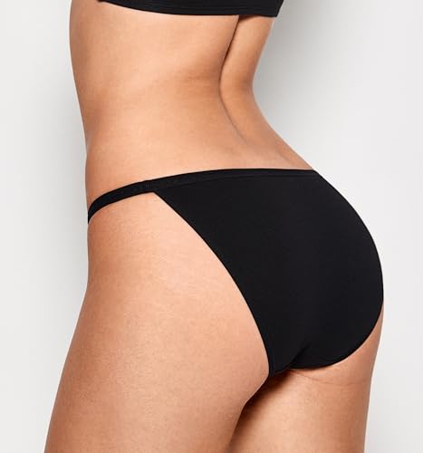 Women's Underwear Low Rise String Bikini Cotton Panties Tagless Stretch Panty 5 Pack2