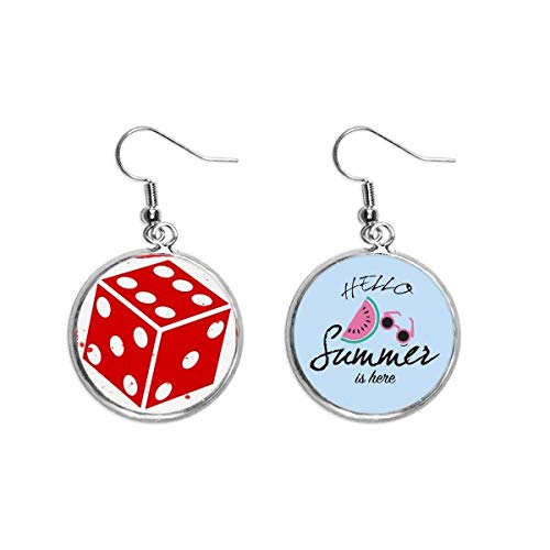 Pendientes de sandía y dados rojos ideales para tus looks de verano