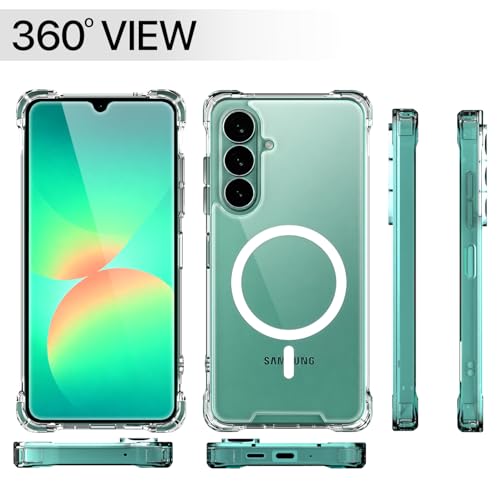Image of Amazon Basics Back Cover for Samsung Galaxy A27 5G / M47 5G Mag-Safe Shockproof PC + TPU Protective Case Magnetic Support Bumper Case (Transparent Mag-Safe)