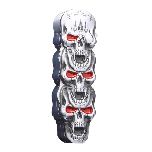 Encendedor de llama torch metal diseño calavera rojo miniatura 3