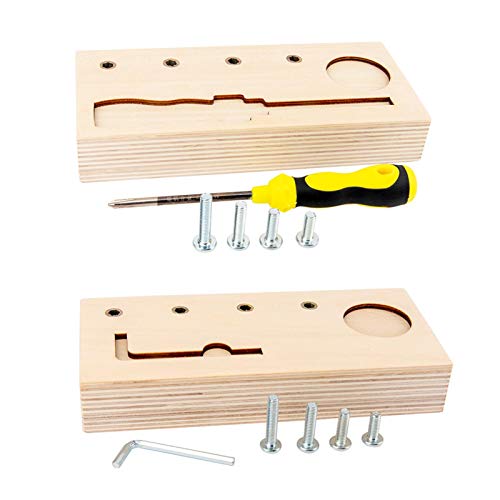 Dehongwang Montessori - Tabla de tornillos para jardín de infantes, montessori, ayudas de enseñanza de vida montessori, juguete educativo habilidades básicas para niños de 3, 4, 5 años Cover
