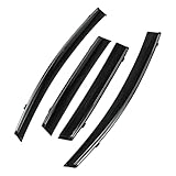 HEROFFIX 1 Satz Fensterabweiser für Honda Fit 2009-2014 Seitliche Fensterwindabweiser Schwarz