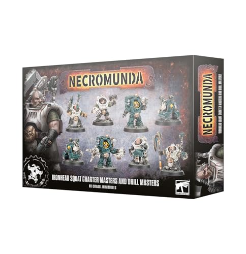 Games Workshop Necromunda Ironhead Squat Charter & Drill miniatura 1