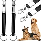 Reddeda Dog Whistle - Stop Barking Neighbors Dog, Ultra-Wide Frequency Ultrasonic Silent Dog Whistle for Dog, 2 Pack Professional Recall Dog Training Whistles