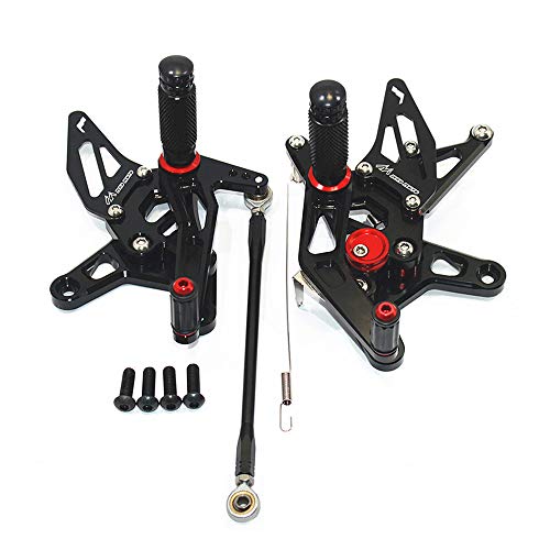 Rearsets Rear Sets Footpegs Cnc Adjustable Compatible With Kawasaki Zx6R 2007-2008 #TOP7