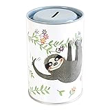 ALS DEKORATION: Das fröhliche Faultier begeistert in modernen Kinderzimmern, freut sich über jeden Cent und bringt Jungs als auch Mädels, schon früh den Umgang mit Geld bei.