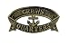 Hampton Nautical Cast Iron Crews Quarters Sign Metal Wall Plaque, 9", Antique Gold