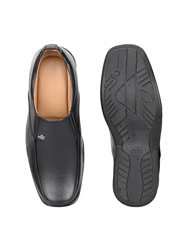 Image of AADI Men's Synthetic Leather Comfortable Trendy Lightweight Officewear Slip On Formal Shoes (G-420)