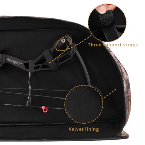 Lwano Compound Bow Case - Archery Soft Bow Bag With Arrow Pocket And Backpack Straps thumb #2