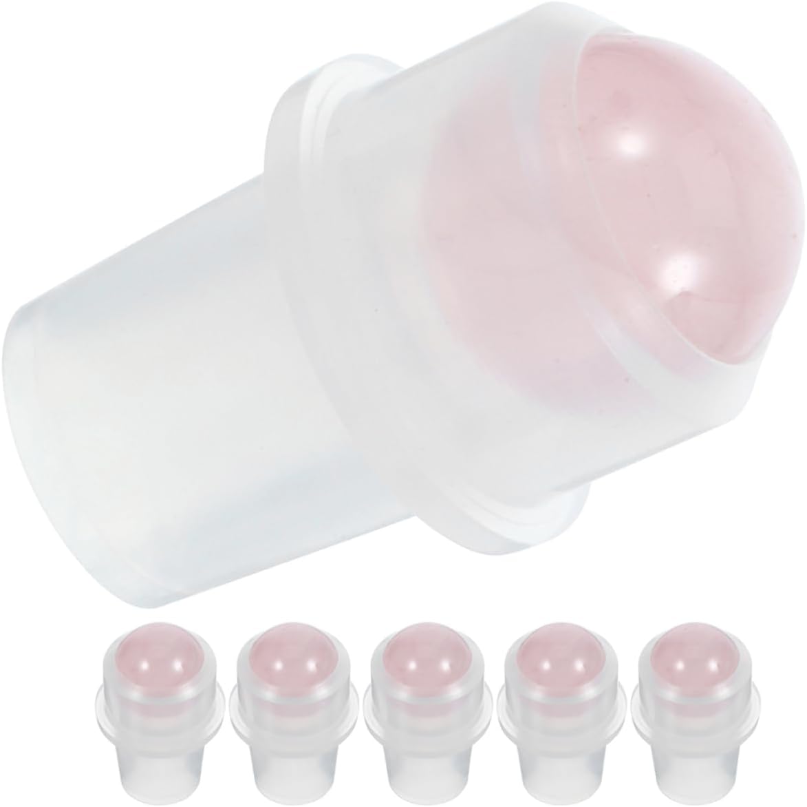 Ipetboom 6pcs Jade Roller Balls for Essential Oil Bottle Replacement Parts