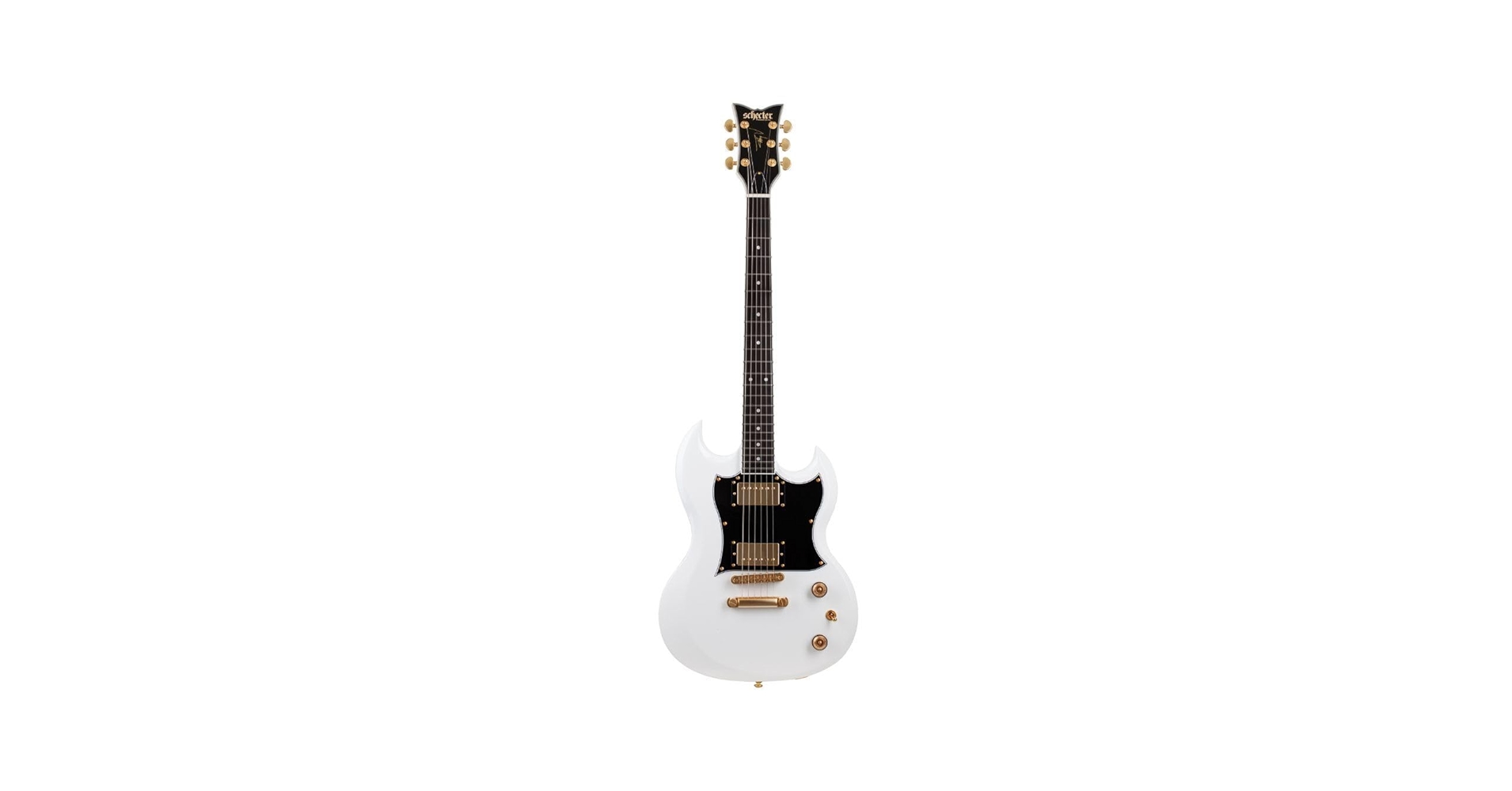 Schecter ホワイトエレキギター 41Ueo6zaOTL.jpg_BO30,255,255,