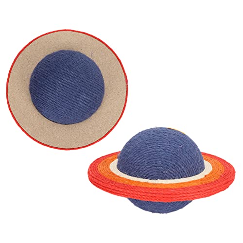 Arranhador para gatos, brinquedo de arranhar para gatos, sisal divertido, formato de planeta, proteç