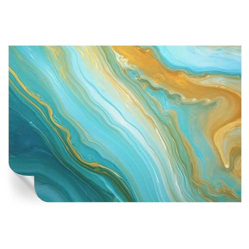 Cubiertas de pared con ondas abstractas y papel pintado autoadhesivo de 104x70 cm 2