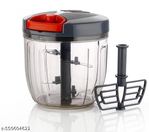 Image of Trendy Chopper Combo, 1100ml Push Handy Chopper with 450ml Dori Cutter, Quick Onion Fruit Vegetables Cutting Kitchen Set