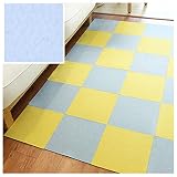 9Pcs Self Adhesive Carpet Tiles,12" X 12" Carpet Floor Tile,Non-Slip Area Rug Mat for Pets, Easy to