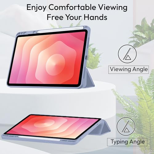 Image of Robustrion Cover Case for Samsung Galaxy Tab S11 11 inch Cover with [S-Pen Holder], Flip Cover Case for Samsung S11 Tablet 11 inch [Auto Sleep Wake] - Lavender