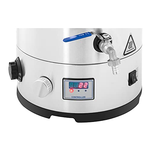 Royal Catering RCBM-30CK Cuve De Fermentation Fermenteur ? Bi?re Inox Matériel (Volume : 30 l, Puissance : 700/1 800/2 500 W, Plage de température : 30-110 °C, Minuterie : 0-120 min) - Image 3