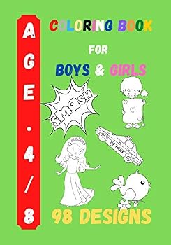 Paperback Coloring Book for Boys and Girls: Kids Coloring Activity Book