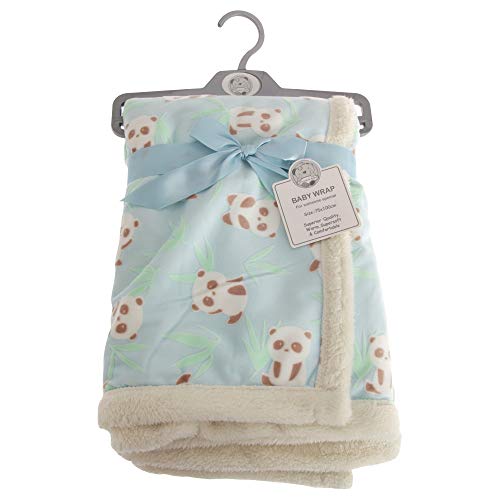 Snuggle Baby - Couverture PANDA - Bébé (75 cm x 100 cm) (Bleu) Cover