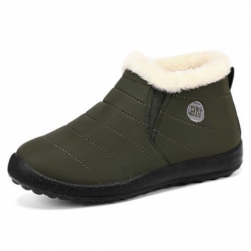 Bottes d'hiver hautes femme en polaire chaudes à enfiler pour grand froid