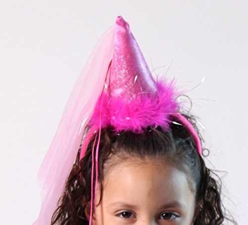 Hot Pink Princess Cone Hat Headband #TOP5