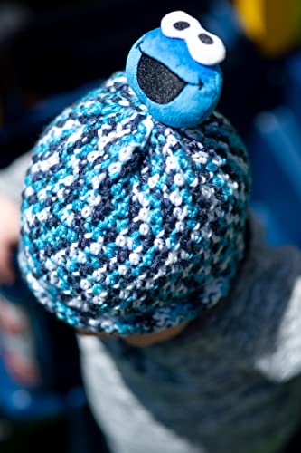 Hilo de poliéster azul oscuro para tejer crochet Lion Brand 86 5