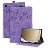 [Portefeuille pour Galaxy Tab A11 Plus] Les fentes pour cartes intégrées peuvent contenir des cartes de crédit, des cartes d'identité et même une petite quantité de monnaie. Extrêmement stable lors de l'utilisation de la fonction debout.