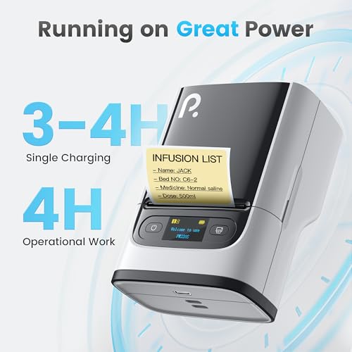 Image of POLONO 2 Inch Thermal Label Maker with 1 Roll Free Tape, Label Printer Shipping Label Tag Writer