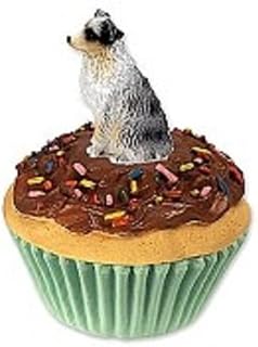 Australian Shepherd Blue w/Docked Tail Pupcake Trinket Box