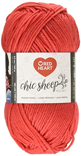 Red Heart R170.5254 Chic Sheep Yarn By Marly Bird, Sunset #TOP19