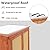YTGLEN 60 Inches Outdoor Storage Shed, Wood Shed with Rattan Indoor Storage Cabinet with Floor, Adjustable Shelves for Patio, Garden,Lawn and Living Room, Brown