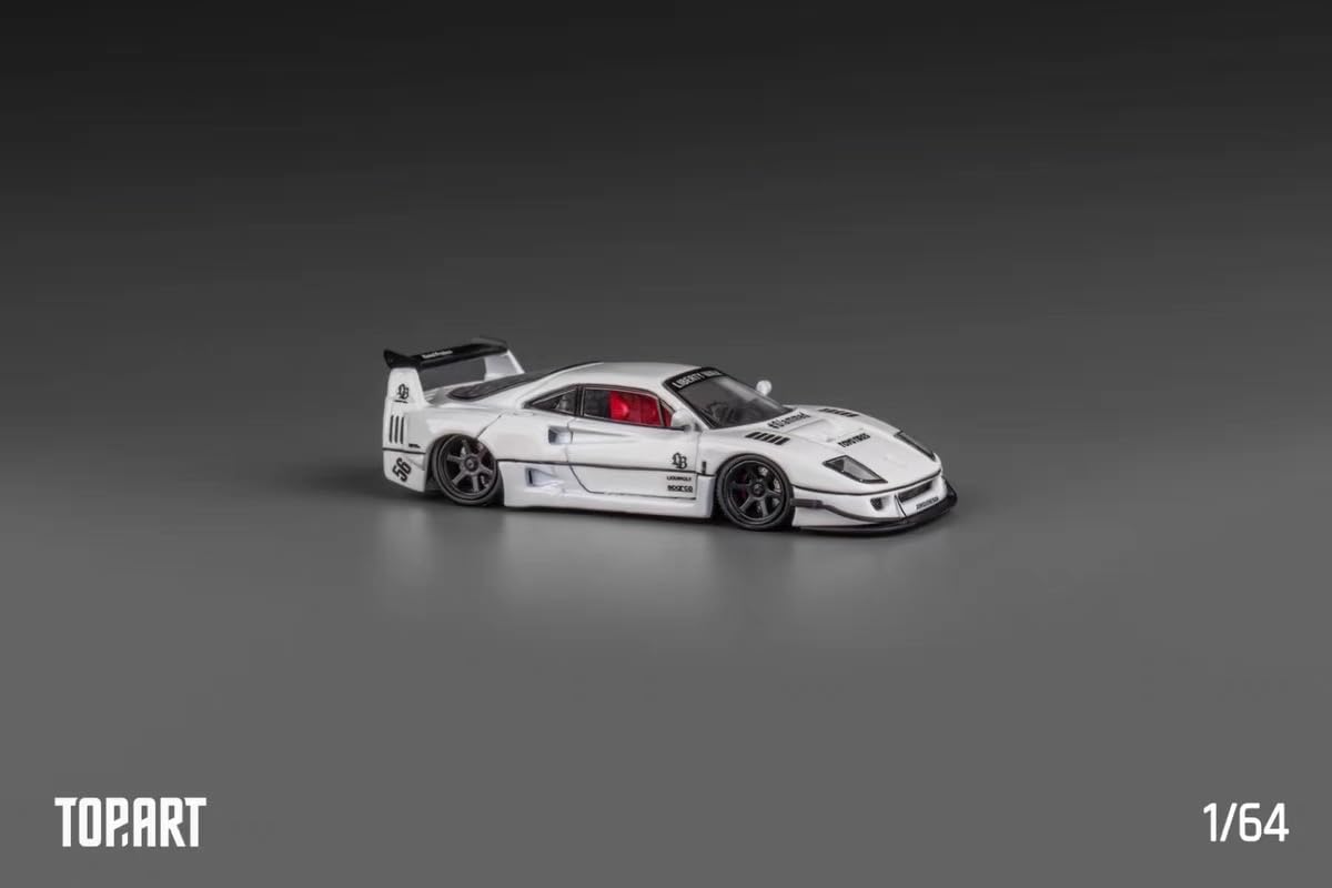 Amazon | 1/64 TOP ART フェラーリ LBWK F40 白 | ミニカー