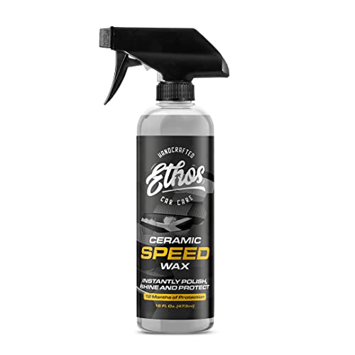 Ethos Ceramic Speed Wax – SiO2 Ceramic Coating Spray for Cars –…
