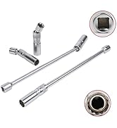 4PCS Spark Plug Socket Set - MOTOCOCHE 14mm 16mm Spark Plug Socket, Universal 3/8” 12 Point Socke...