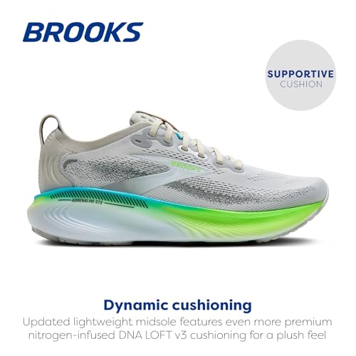 Brooks Adrenaline Gts 25 Shoes Gray Green SS26, Size 44 - Eur - 2