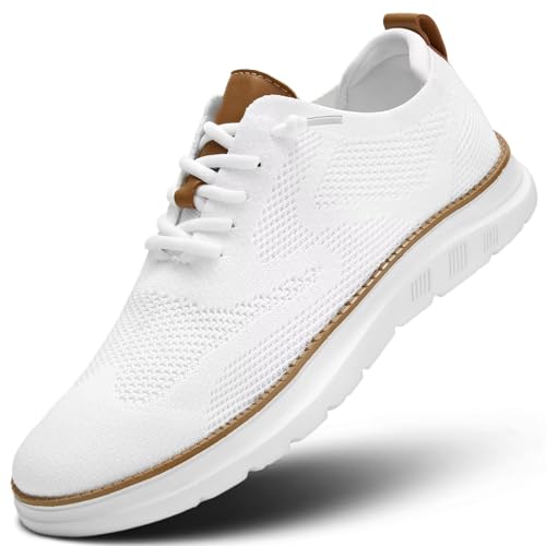 Mens Casual Dress Oxfords Shoes Fashion Mesh Business Walking Work Slip on Sneakers Comfortable Lightweight Soft Sole