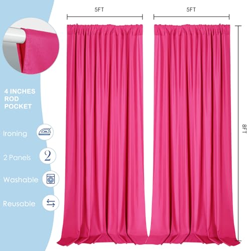Cortinas Fucsia para Fondos Fotográficos Sugargirl 5x8 pies miniatura 6