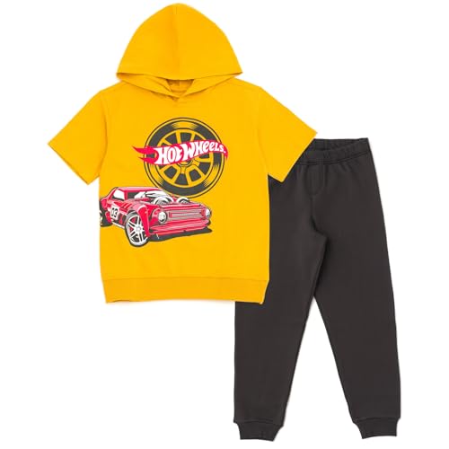 Hot Wheels ensemble t-shirt à capuche chaud et jogging polaire contre le froid hivernal