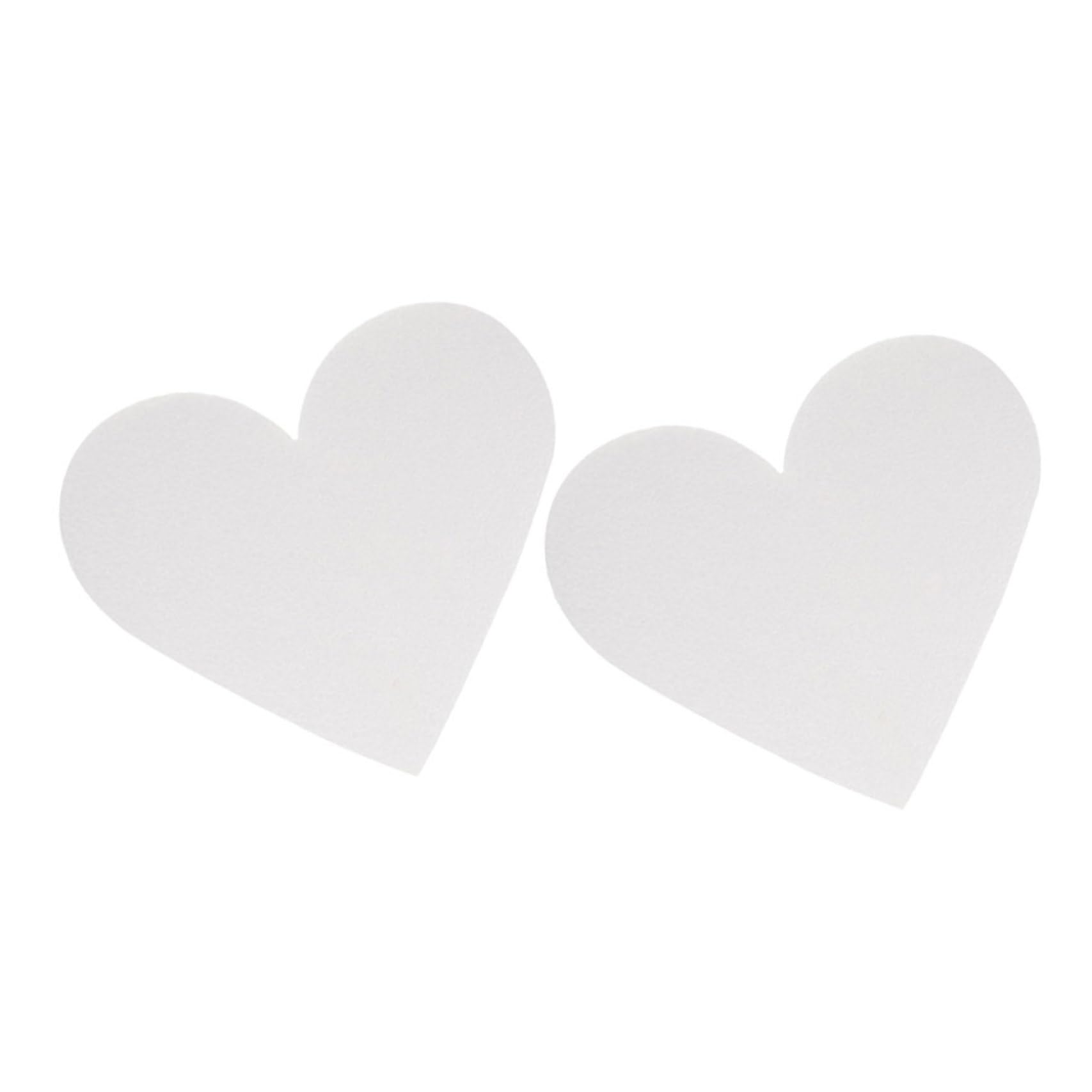 Toyvian 2 Pièces Modèle de Gâteau Cœur Mousse Décoratif et Réutilisable pour Mariage Accessoire Pâtisserie Léger et Sûr pour Entraînement et Décoration