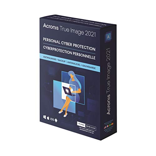 Antivirus Pc Acronis True Image 2021 - Ciberprotección personal, Copia de seguridad y antivirus integrados, con 250 GB de almacenamiento...