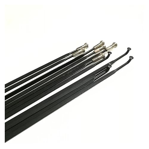 Rayons de vélo noirs 262mm en acier haute précision pour roues carbone route