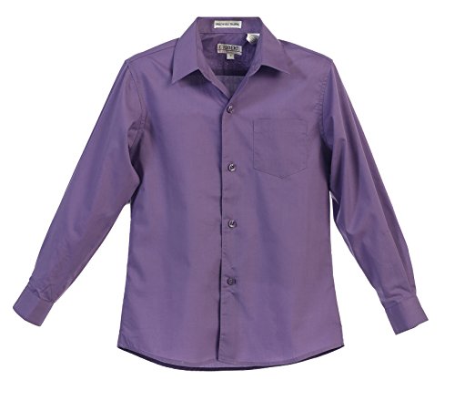 Image of Gioberti Boys Long Sleeve Solid Dress Shirt